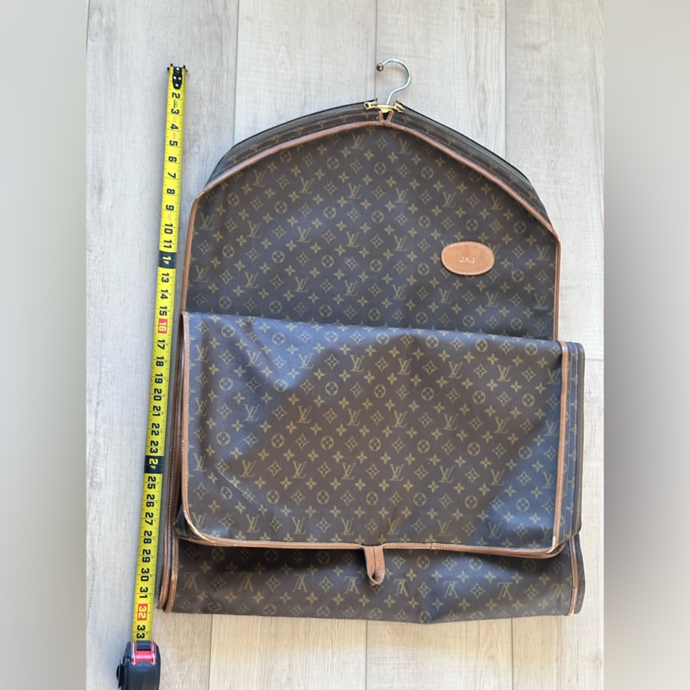 Extremely rare, vintage Louis Vuitton Monogram garment bag with side zippers.